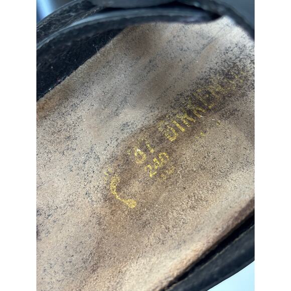 Birkenstock Arizona black classic 2 strap sandals sz 37 buckle boho casual comfy - Picture 11 of 11